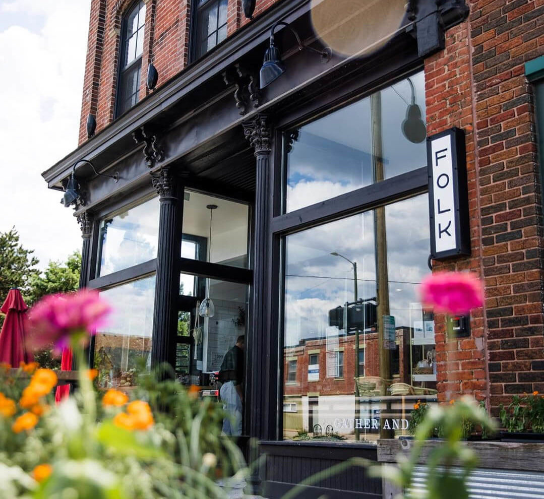 exterior of FOLK Restaurant in Corktown, Detroit