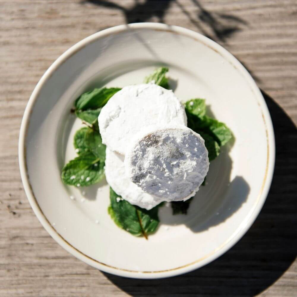 Fresh Mint and Lime Shortbread Cookies by Lisa Ludwinski of Sister Pie Bakery.