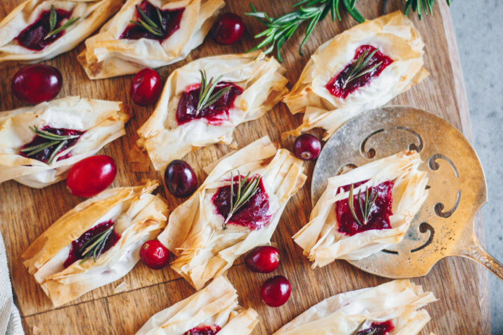 Vegan Cheesy Rosemary and Cranberry Bites by Taavi Moore of Healthie Nut